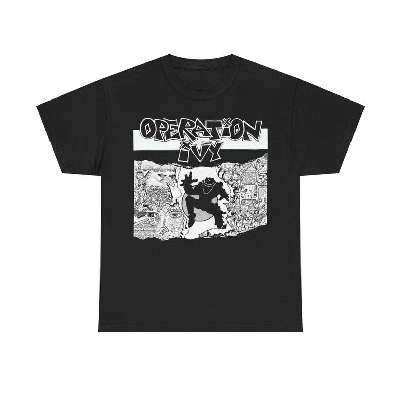 Cotton Operation Ivy T Shirt Energy Tim Armstrong Matt Freeman Rancid Choking Victim The Vandals Nofx Descendents Unisex Heavy Cotton T Shirt 4XL