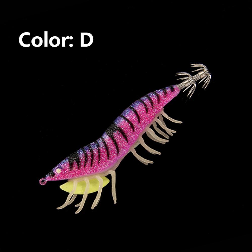 Fishing Tackle Shrimp Bait Jigs Hook Octopus Lure 2024 Wood Shrimp Lures  Simulation
