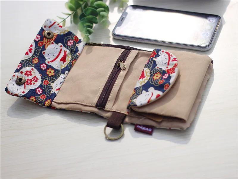 Canvas Cartoon Totoro Katze Gedruckt Hund Damen Faltbare Kurze Geldbörse Organizer Niedliche Mini Geld Schlüssel Tasche Münzbeutel für Kinder