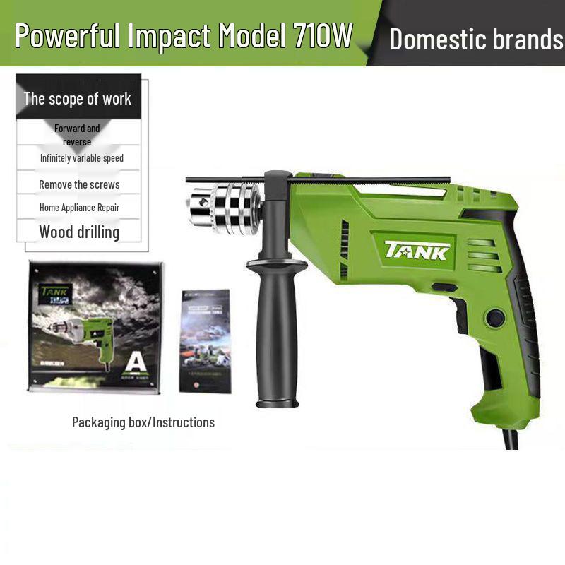 

220V Electric Hand Drill & Screwdriver - Compact Household Tool