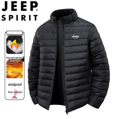 JEEP SPIRIT Men's Lightweight Stand-Collar Padded Jacket