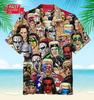 Hawaiian Men's Shirt Mexican Mask Pattern Tops Summer New Fashion Casual Beach Down Button Shirt  Casual holiday clothing