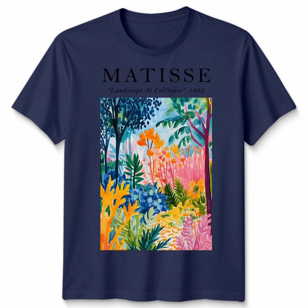 Henri Matisse Unisex T-Shirt Landschaft bei Collioure Kunst Meme Lustiger Stil Geschenk