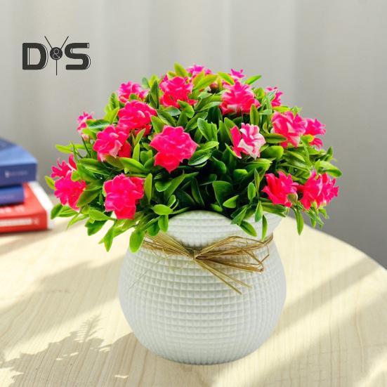 Artificial Potted Plants 31 Flower Head Home Office Living Room Bedroom Wedding Faux Floral Bonsai Indoor Outdoor Decoration