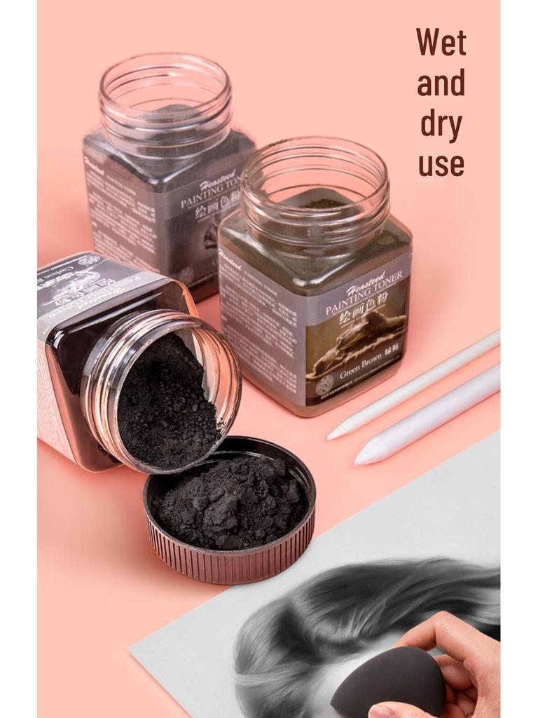 Sketch Charcoal & Color Pencils: Water-Soluble Graphite & Charcoal Powder