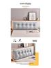 Removable & Washable Triangular Headboard Cushion - Imitation Cotton Linen Tatami Back & Waist Support Pillow