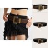 Fashion Riveted Waist Belt With Alloy Closure For Trendy Outfits