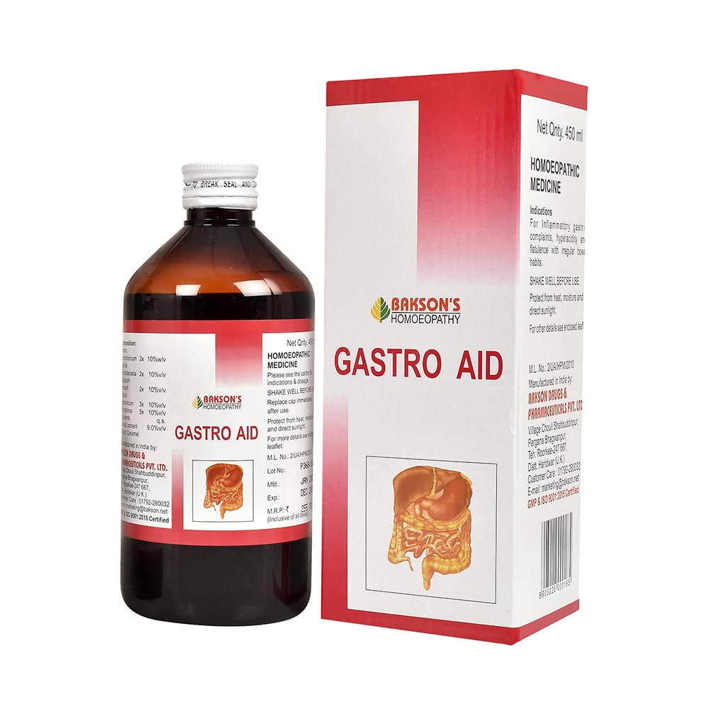

Bakson s Gastro Aid Syrup Digestive Comfort Liquid For Stomach Balance Daily Support 450 Ml Family Care Gentle Formula