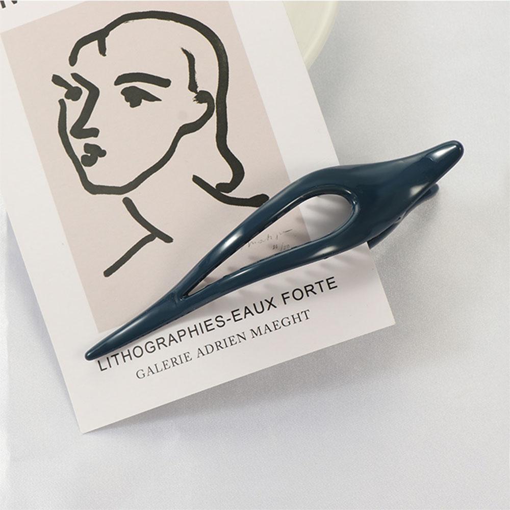 Morandi Color Fashion Temperament Top Clips Hairpin Morandi Hair Clips Duckbill Clip Disk Hair