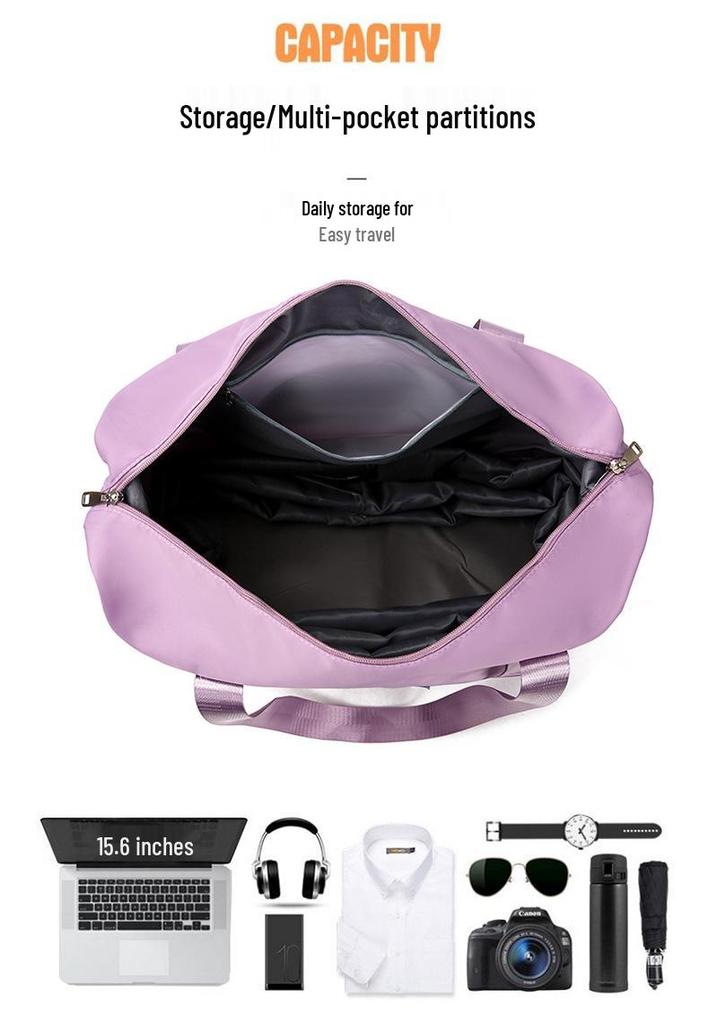 Women's Large-Capacity Rolling Backpack: Foldable, Portable Travel Bag with Universal Wheels