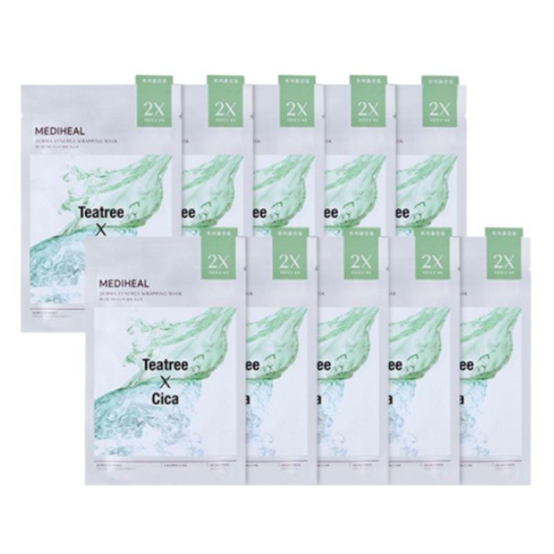 MEDIHEAL Derma Synergy Wrapping Mask (10 Sheets) - Trouble Care & Soothing