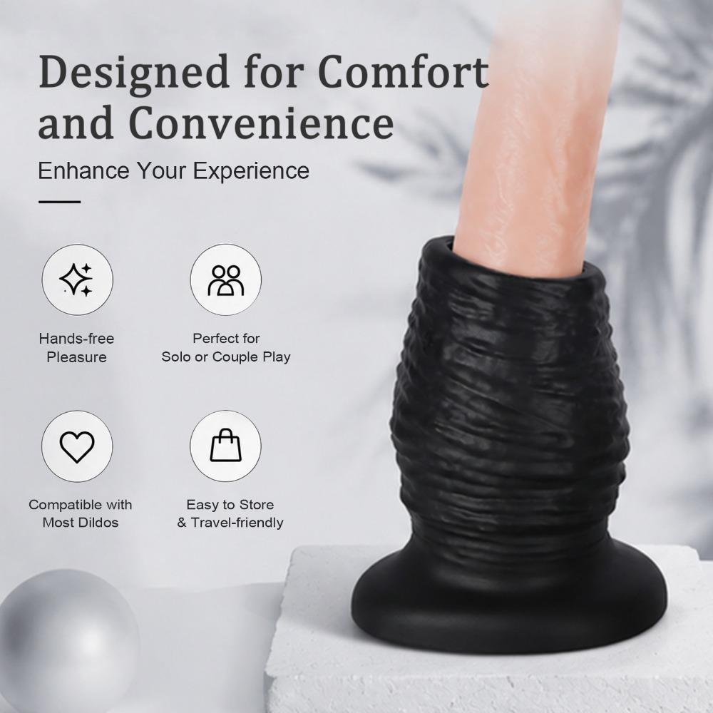 Oversized Hollow Anal Plug - Liquid Silicone Glove Shape Expander for Men Women, Backdoor Trainer Adult Sex Toy