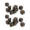20 PCS 6 Sided Number Dice Set Black Lightweight Impact Resistance 16mm Number Dice for Table Games