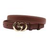 New Genuine Leather Pure Cowhide Fashionable Versatile Belt for Women with Jeans Trendy Trousers