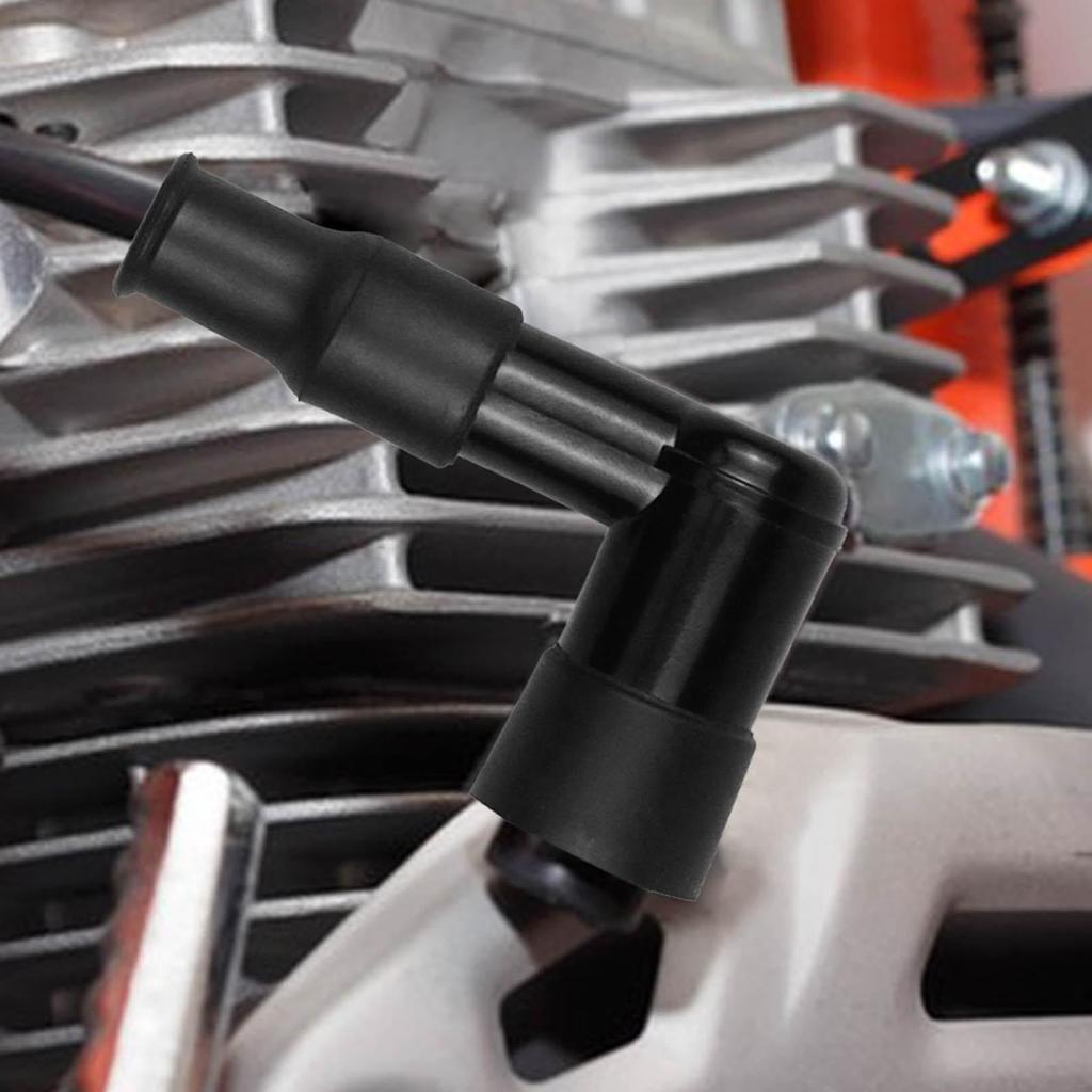Black Motorcycle Spark Plug Cap, Motorcycle Ignition Spark Plug Cap - Black Elbow Flushing
