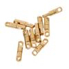 10 Pcs Brass Heavy Duty Swivel Solid Rings Fishing Connector 3.5mm/4mm/6mm - Golden, 4mm