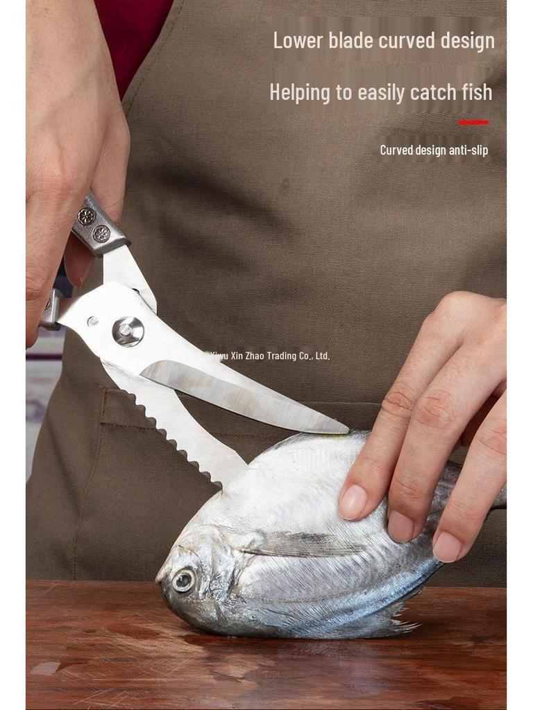Seiko Multifunctional Stainless Steel Kitchen Scissors for Poultry and Bones