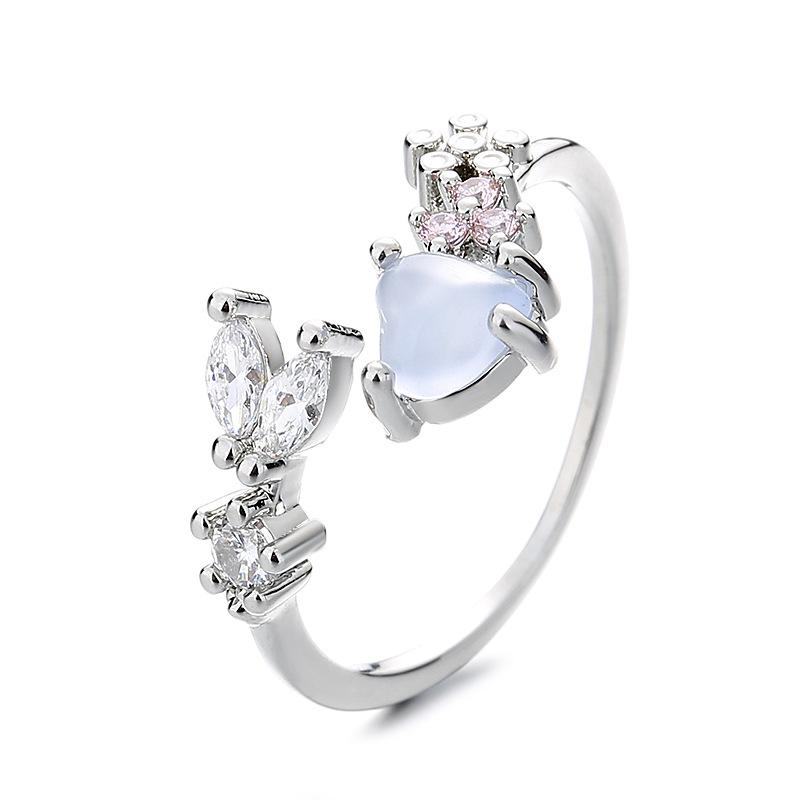 

Новое поступление, открытое кольцо с цирконом для девочек