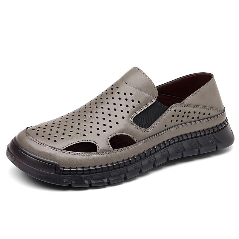 Summer Men's Sandals Driving Shoes Breathable Casual Sandals Man Beach Shoes Male Fashion Outdoor British Style Walking Loafers