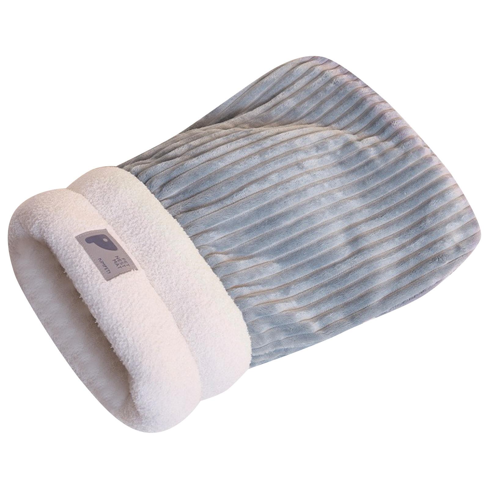 Зимний спальный мешок, шуршащий мешок, съемный мешок для сна, 360° теплый полузакрытый спальный мешок-кровать с пещерой, зимний теплый сон для питомца