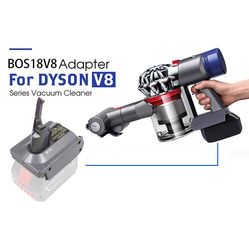Adaptér Konvertor dawupine BOS18V8 Lze Použít Pro Bosch 18V Li-ion Baterii BAT618 BAT609G na Pro Vysavač Řady Dyson V8