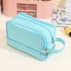 Large Capacity Pencil Pen Pouch Lightweight Multi-pocket Pencil Pouch with Portable Handle