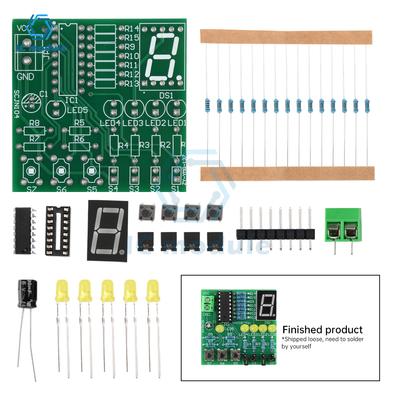 Kit de Soudure DIY Décodeur Affichage CC 5V Production Électronique Pièces de Rechange DIY Kit d'Enseignement Soudure Test Formation
