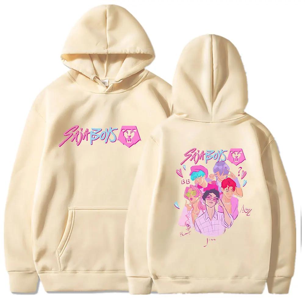 Men's Hooded Sweatshirt Kpop Demon Hunters Graphic Pullover Hoodie Street Fashion Sweatshirt Training Hoodie Warm Style