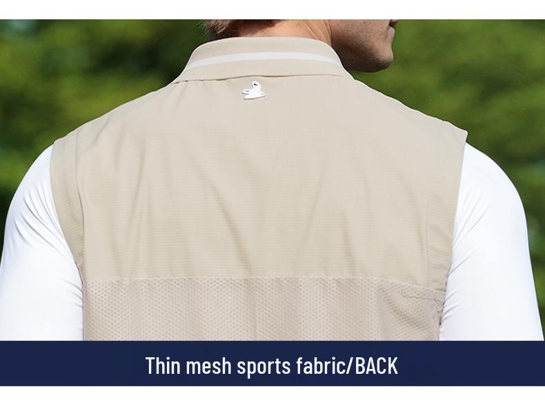 PGM Men's Breathable Korean Style Summer Golf Vest Pullover