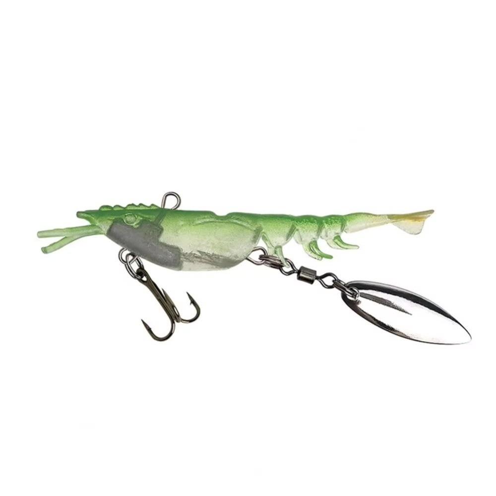 6.7cm Length PVC Shrimp Fishing Lures 4g Weight Pre-rigged Fishing Jigs  Walleye Fishing