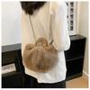 Plush Bag Autumn and Winter Versatile Handbag New Pleated Cloud Bag Premium Messenger Bag Women's Bag