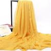 Extra-Large Bright Red Chiffon Scarf for Spring & Summer – Versatile Sunscreen Shawl for Beach, Dance, or Party.