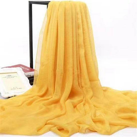 Extra-Large Bright Red Chiffon Scarf for Spring & Summer – Versatile Sunscreen Shawl for Beach, Dance, or Party.