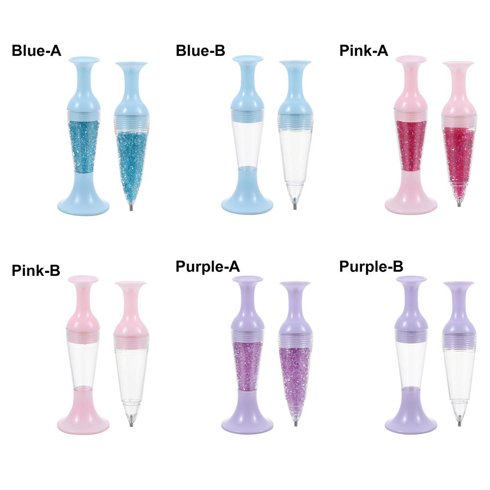 1PC Flower Pot Shape Point Drill Pen Cross Stitch 5D Diamond Painting Tool Point Drill Pen Diamond Pen Sewing Accessories