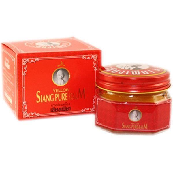 Baume Jaune Siang Pure 40g : Soin de Massage Aromatique Traditionnel pour le Confort et la Relaxation