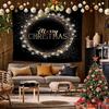 Merry Xmas New Year Background Cloth Hanging Cloth Bedroom Bedside Decorative Wall Cloth Rental Dormitory Tapestry