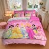 Princesses Colorful Dresses Print 3Pcs Bedding Setduvet Cover With 2 Bedropillowcase Home Birthday Gift
