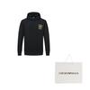 EMPORIO ARMANI Sweatshirts Men's Black Hooded Moderate Regular 6K1M72-1JHSZ-0999