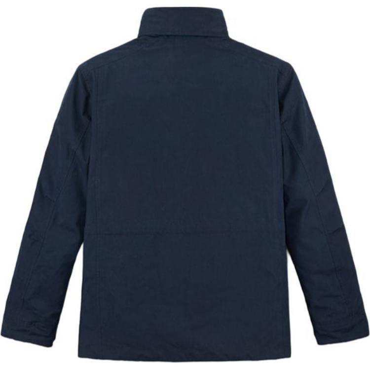 Timberland Veste homme 3 en 1 à capuche, imperméable, coupe-vent, respirante et chaude, bleu saphir foncé A5MBP-433