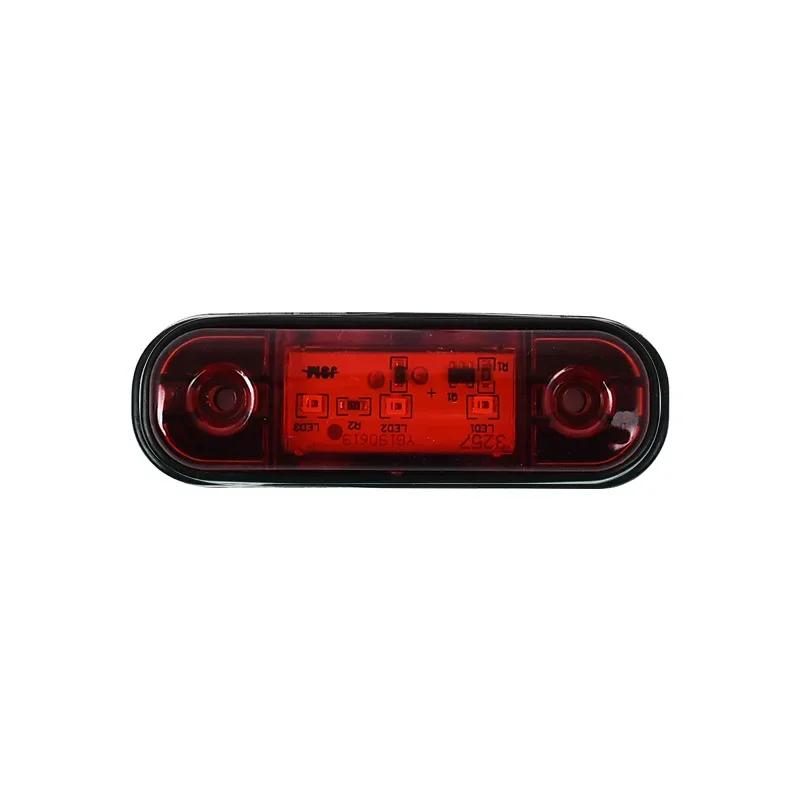 Rea 10PCS 12-24V 3 LED Universal Side Marker Clearance Warning Car Lights Trailer Truck Boat Bus Caravan
