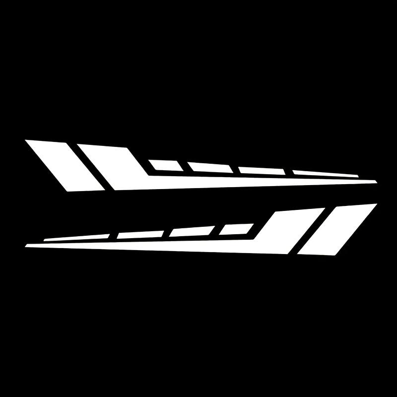 Roter Streifen Geometrischer Aufkleber, Wasserdicht Langlebige Vinyl-Aufkleber für Motorradkarosserie Verkleidung Dekoration
