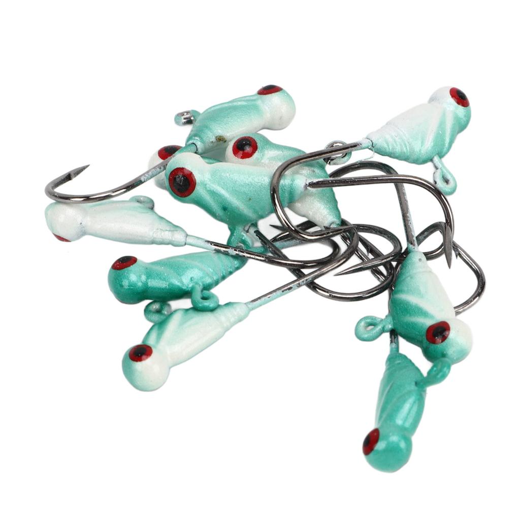 50pcs Ice Fishing Jigs Professional Portable Mixed Color Metal Ice Fishing Lures for Panfish Crappie
