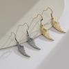 Retro Angel Wings Pendant Earrings, Personalized Stainless Steel Drops for Women