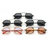 Superhot Eyewear 11318 Fashion 2023 Retro Luxury Metal Steampunk Style Small Oval Sunglasses