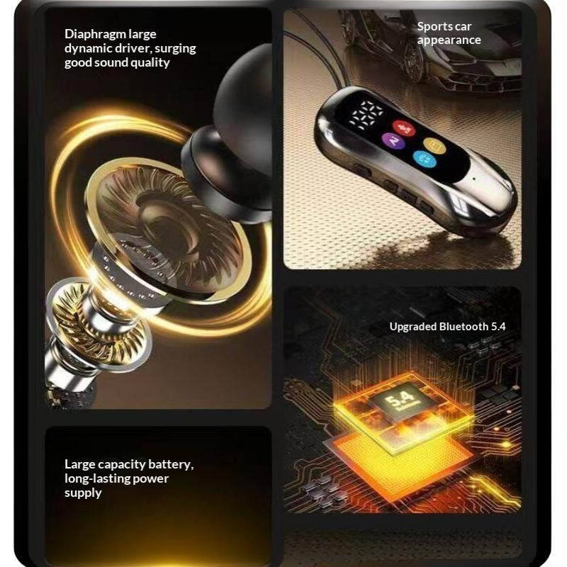 1 Set 20H Play Surround Sound Headsets Clip-On Hd Screen Bluetooth Headphones Noice Reduction Wireless Earphones