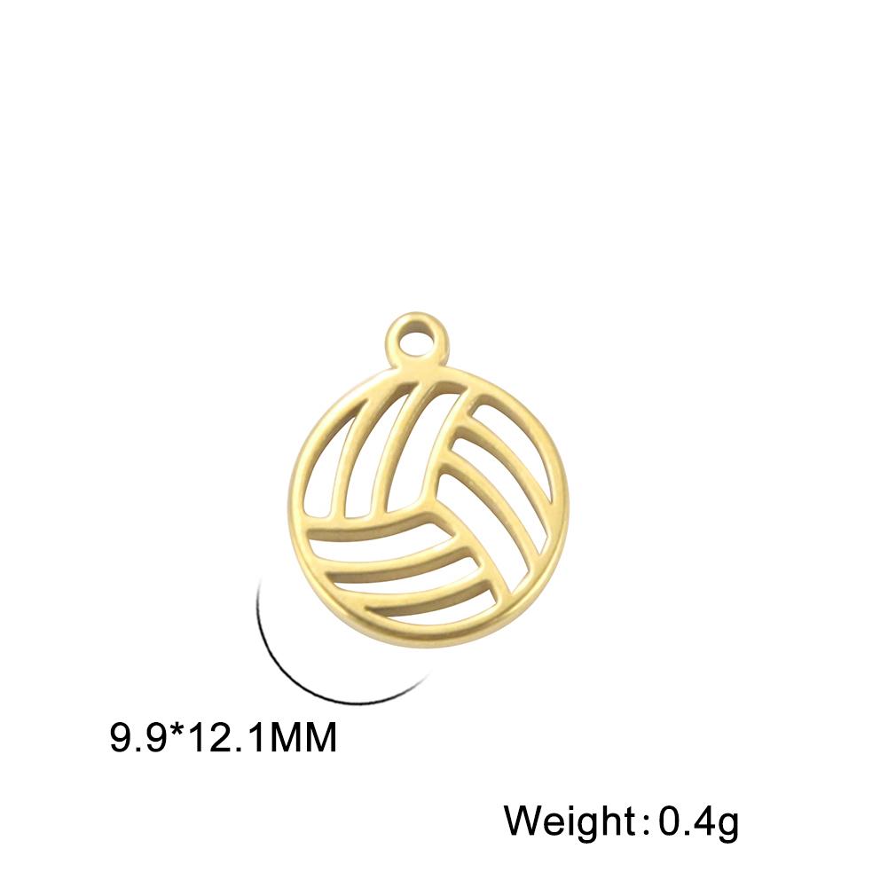 Teamer 10pcs Charms for Jewelry Making DIY Jewelry Accessories Stainless Steel Heart Ball Pendant for Bracelet Necklace Earrings