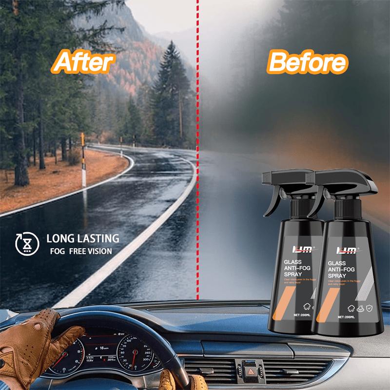Sprej proti zamlžování čelního skla Dlouhotrvající odmlžovač skla do auta na okna zrcátka, proti zamlžování, odpuzovač deště (500 ml)