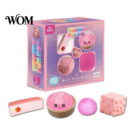 Decompression Sensory Toy 4/8/25Pcs Stress Relief Squeeze Toy, Anxiety Reduction Soft Fidget Stretchy Party Favors for Kids Adults