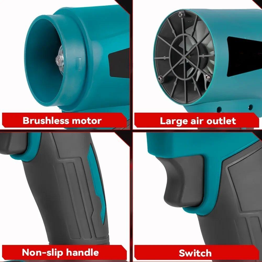 300000RPM 400M/S Jet Fan Dust Blowing Power Tool Brushless Electric Turbo Blower Portable Handheld Leaf Blower