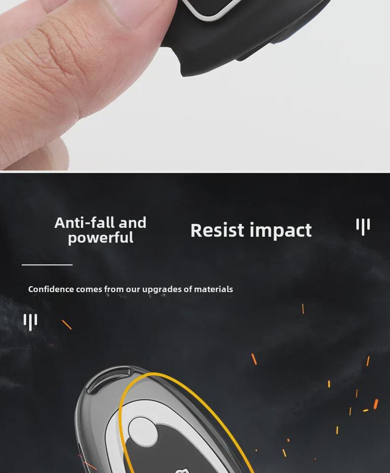 2024 Dongfeng Nano 01 Key Cover: Advanced Metal Car Shell with Buckle Modification for New Energy Models